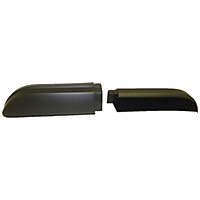 Crown Front, Driver Side Fender Flares-Black,Thermoplastic,Flat