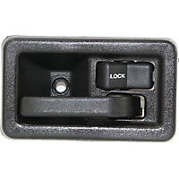 Crown Front, Passenger Side, Interior Door Handle-Black,Plastic,