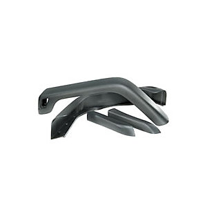 Crown Front And Rear Fender Flares-Black,Thermoplastic,Flat