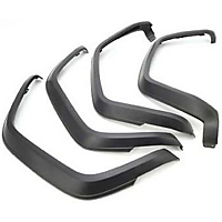 Crown Front And Rear Fender Flares-Black,Thermoplastic,Flat
