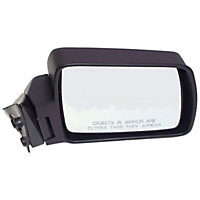 Crown Passenger Side Mirror-Manual,Black,Non-heated