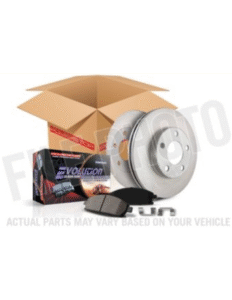 Powerstop Autospecialty KOE7093 Rear Brake Disc and Pad Kit, Pla