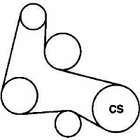 Gates Drive Belt-V-belt