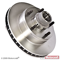 Motorcraft Front, Driver Or Passenger Side Brake Disc-Plain Surf